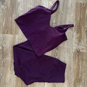 lululemon athletica Purple Leggings and Top Set